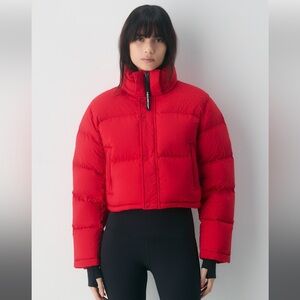Superpuff Shorty Aritzia Puffer Jacket, 2XS Catalina Red